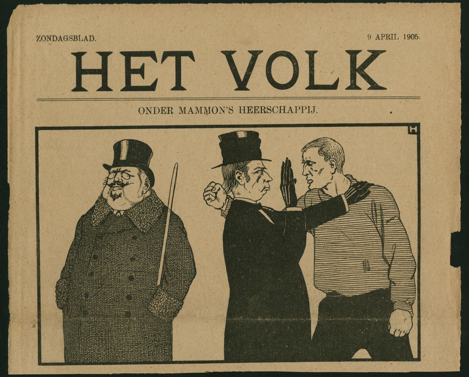 Hahn, Albert,draughtsman., Onder mammon's heerschappij