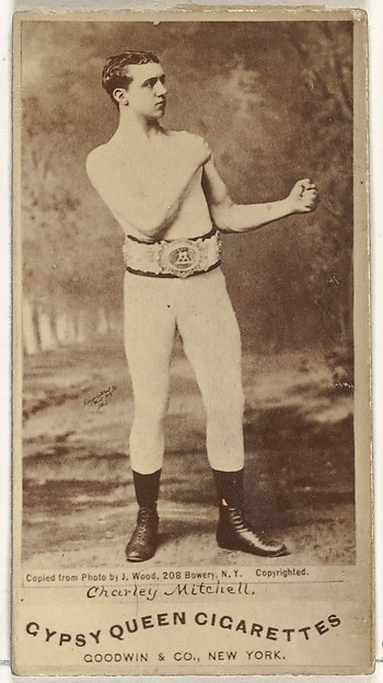 Goodwin & Company, Charley Mitchell, from the Celebrities and Prizefighters series (N174) for Gypsy Queen Cigarettes