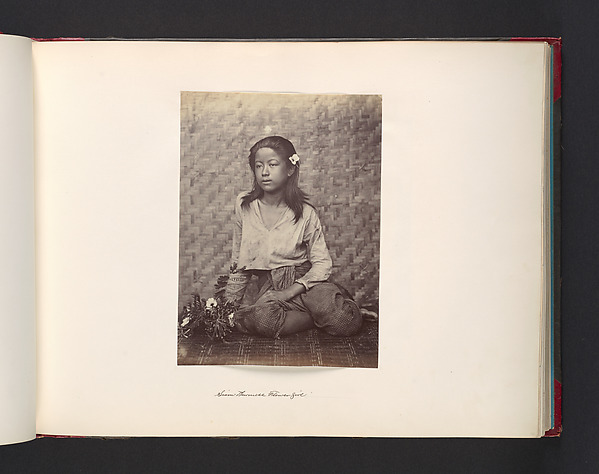 John Thomson, Siam - Burmese Flower Girl