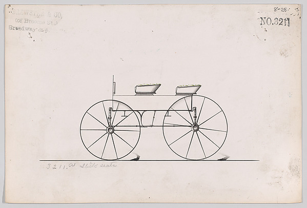 Brewster & Co., Design for 4 seat Phaeton, no top, no. 3211
