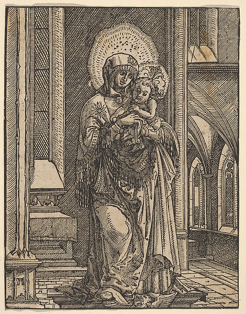 Albrecht Altdorfer, The Beautiful Virgin of Regensburg in a Church