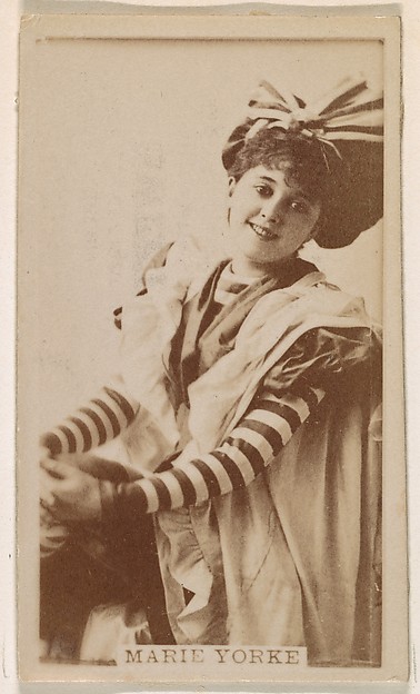 Kinney Brothers Tobacco Company, Marie Yorke, from the Actresses series (N245) issued by Kinney Brothers to promote Sweet Caporal Cigarettes