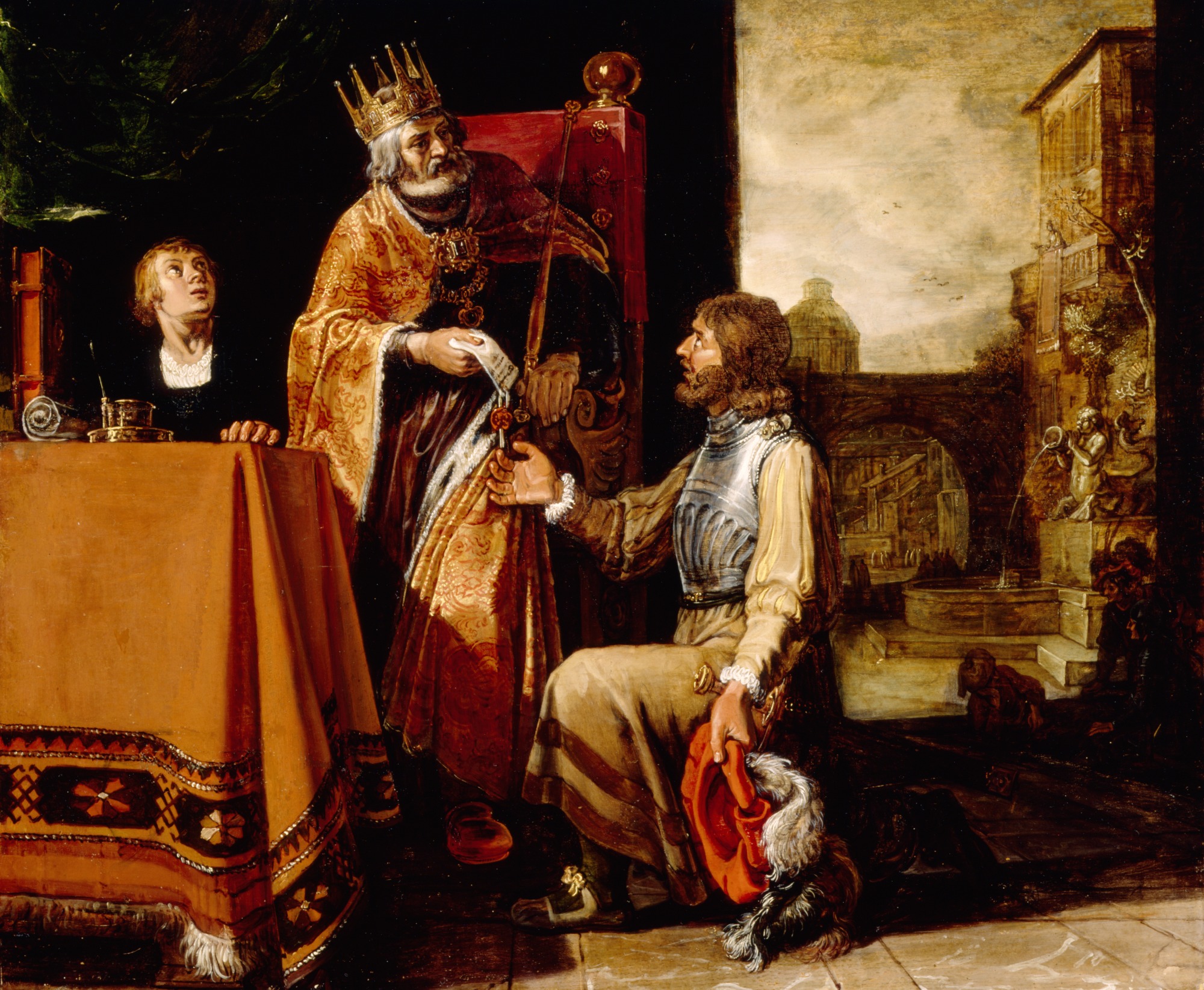 Pieter Lastman, King David Handing the Letter to Uriah