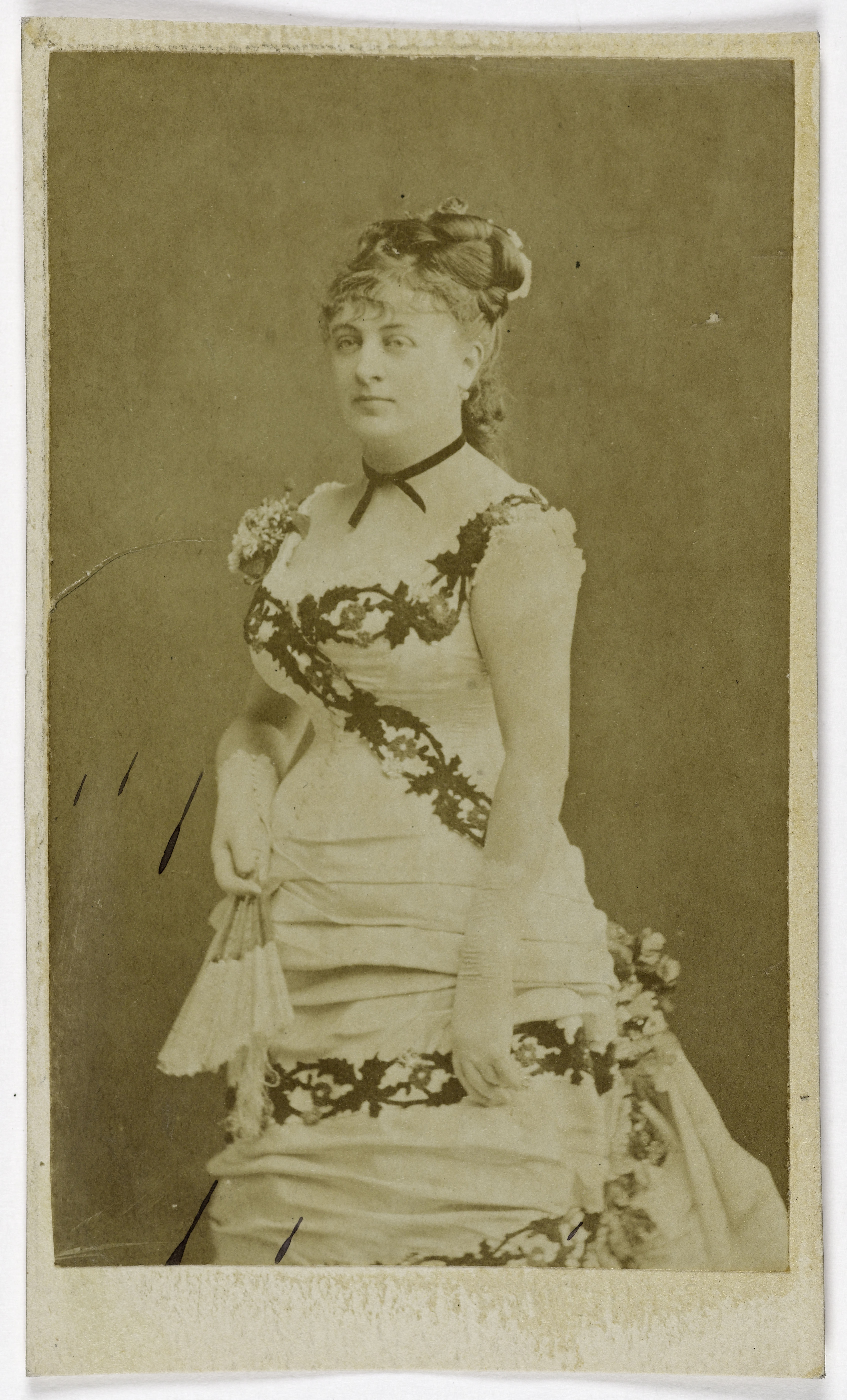 Anonyme, Portrait d'Amélie Drège (Bridet, dite) ( -1902), (actrice)