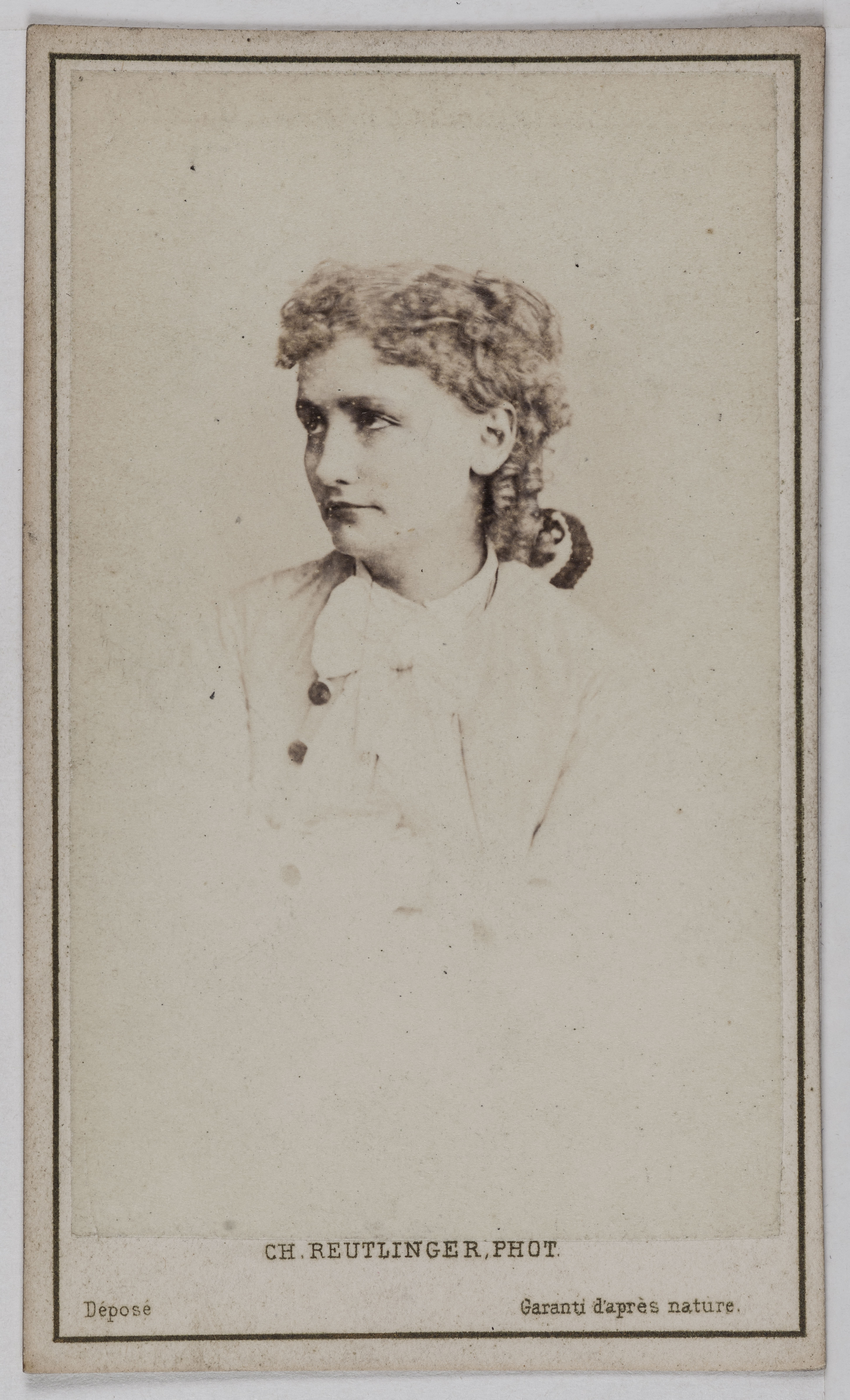 Charles Reutlinger, Portrait de Marié Irma, (sœur de Galli et de Paola Marié), (actrice)