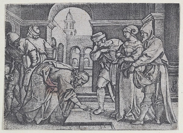 Georg Pencz, Christ and the Adulterous Woman