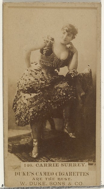 W. Duke, Sons & Co., Card Number 146, Carrie Surrey, from the Actors and Actresses series (N145-5) issued by Duke Sons & Co. to promote Cameo Cigarettes