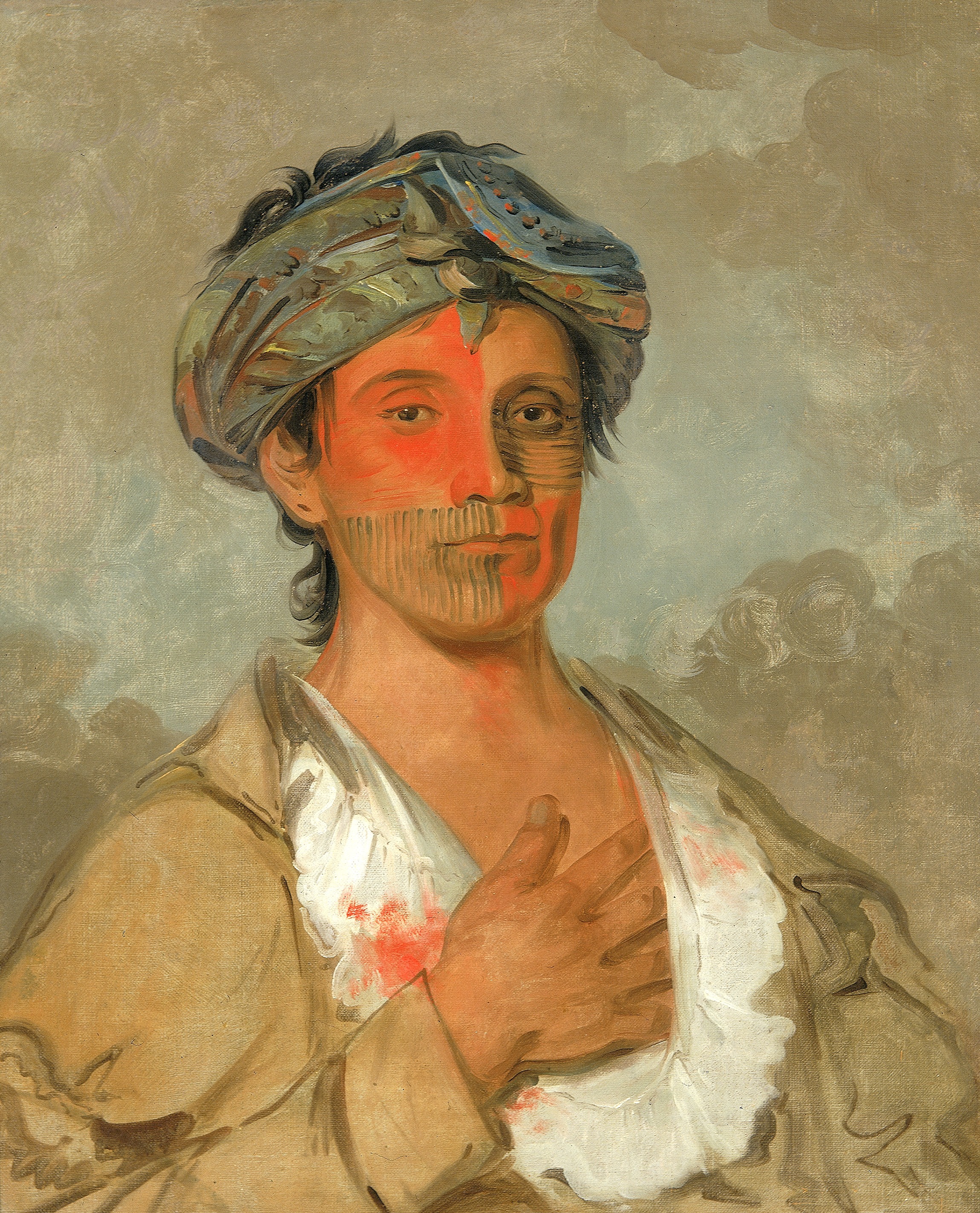 George Catlin, Pah-te-cóo-saw, Straight Man, Semicivilized