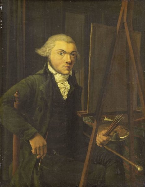 Willem Uppink, Portrait of a Painter, probably Harmanus Uppink