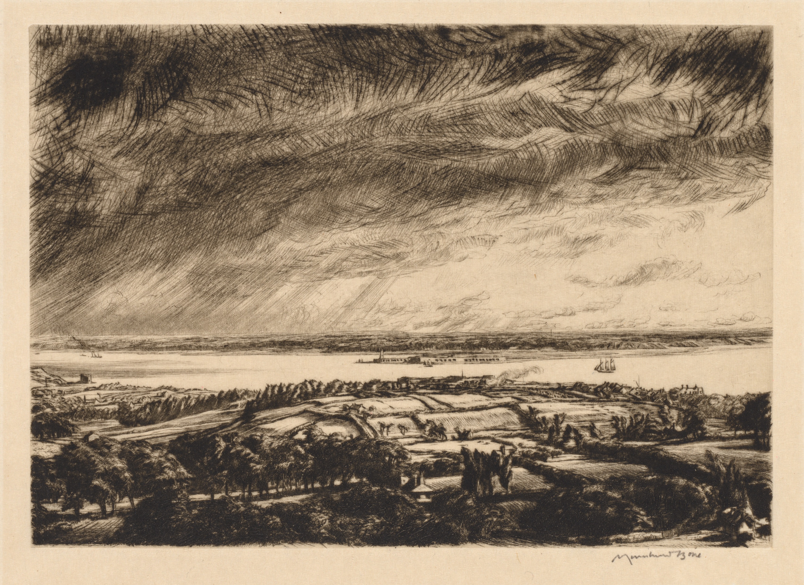 Muirhead Bone, The Solent
