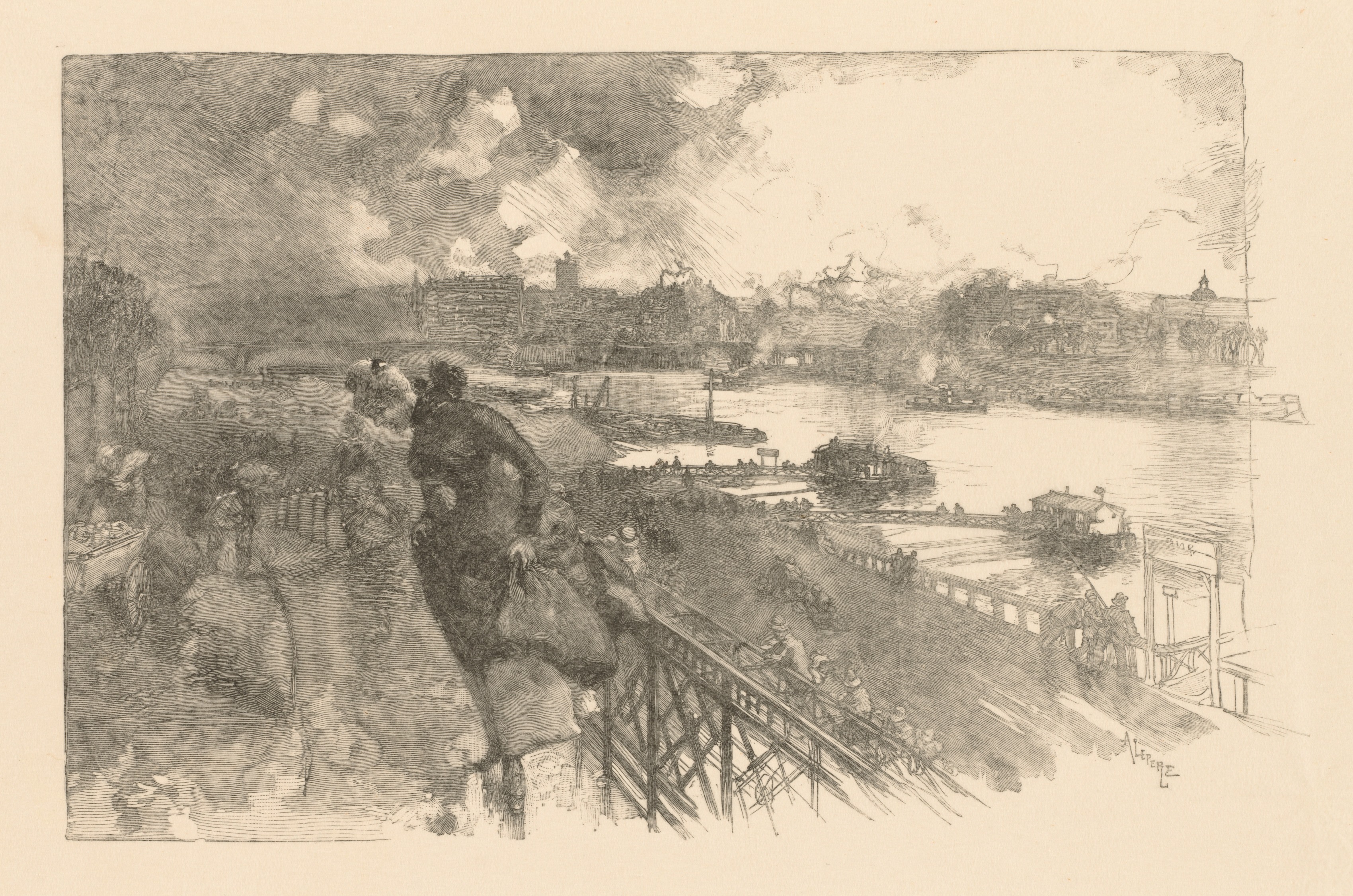 Auguste Louis Lepère, La Seine au Pont d'Austerlitz