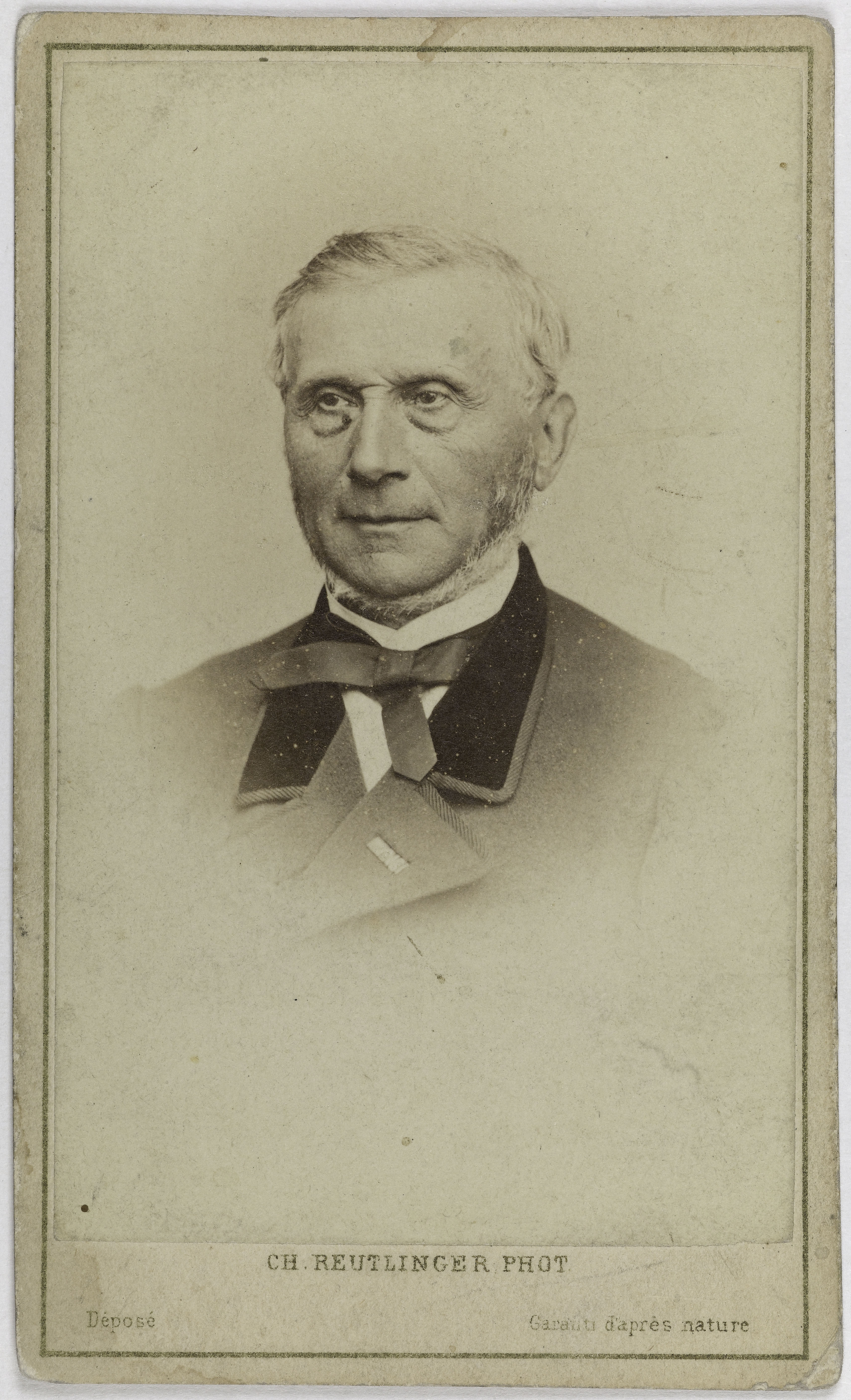 Charles Reutlinger, Portrait de Pinard Alexandre François, (1799-1878), (homme politique) ?