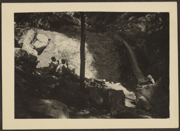 Louis Fleckenstein, [Figures in Shadowed Forest Landscape]