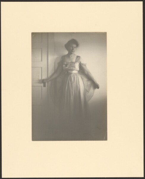 Louis Fleckenstein, [Portrait of a Woman Standing at Door]