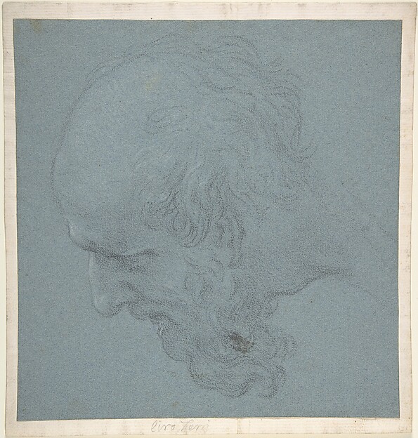 Ciro Ferri, Head of a Bearded Man Looking to Upper Left