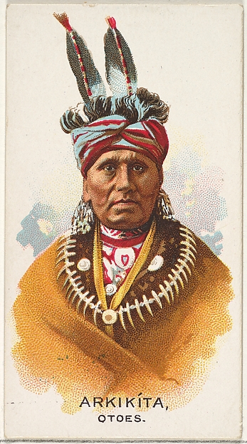 Allen & Ginter, Arkikita, Otoes, from the American Indian Chiefs series (N2) for Allen & Ginter Cigarettes Brands