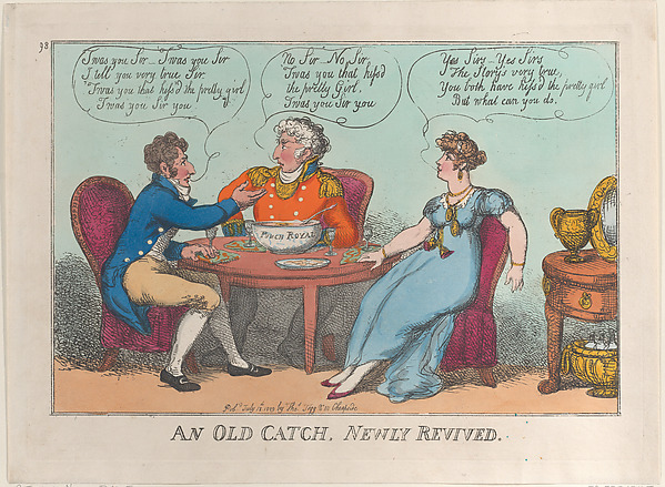 Thomas Rowlandson, An Old Catch, Newly Revived