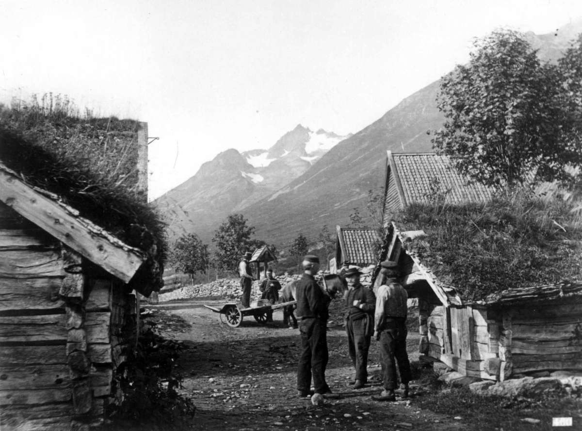Knud Knudsen, Parti ved Sæbø Præstegaard i Hjørrendfjord, Sønd[..]