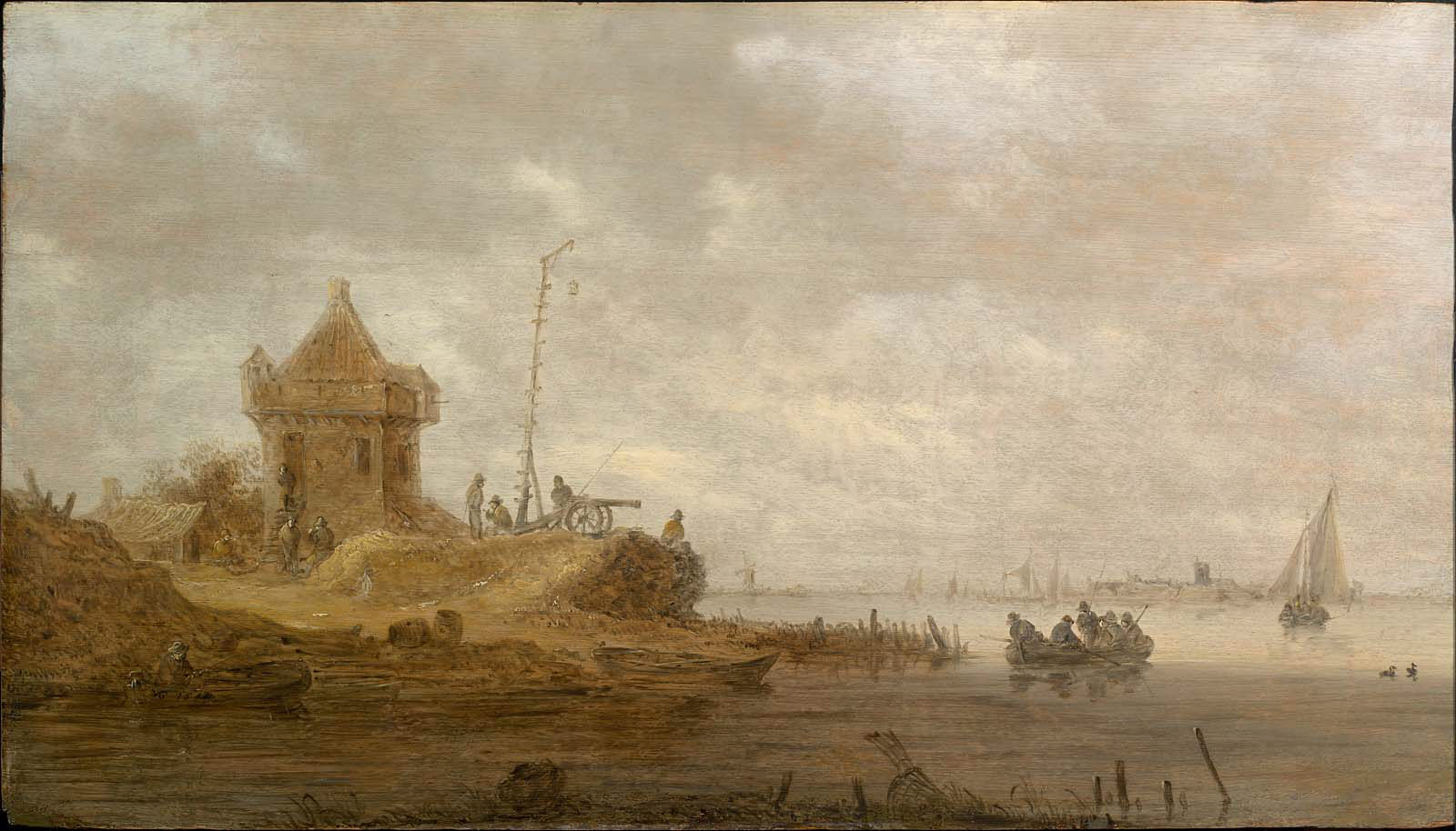 Jan van Goyen, Fort on a River