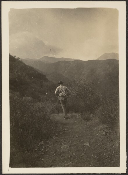 Louis Fleckenstein, [Figure on Trail]