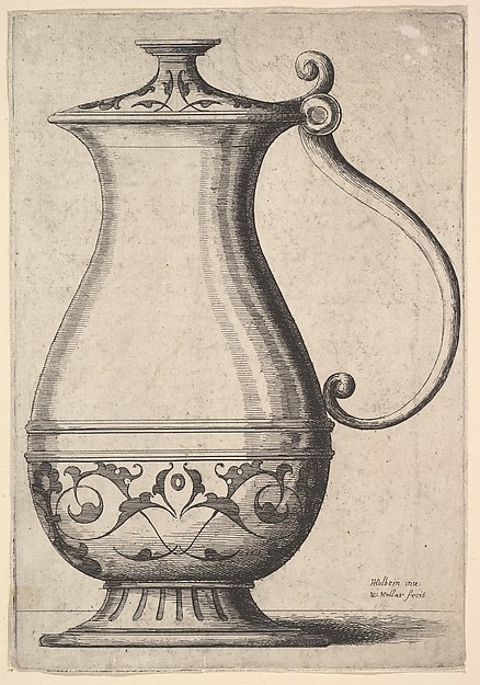 Wenceslaus Hollar, Jug with arabesques on the base
