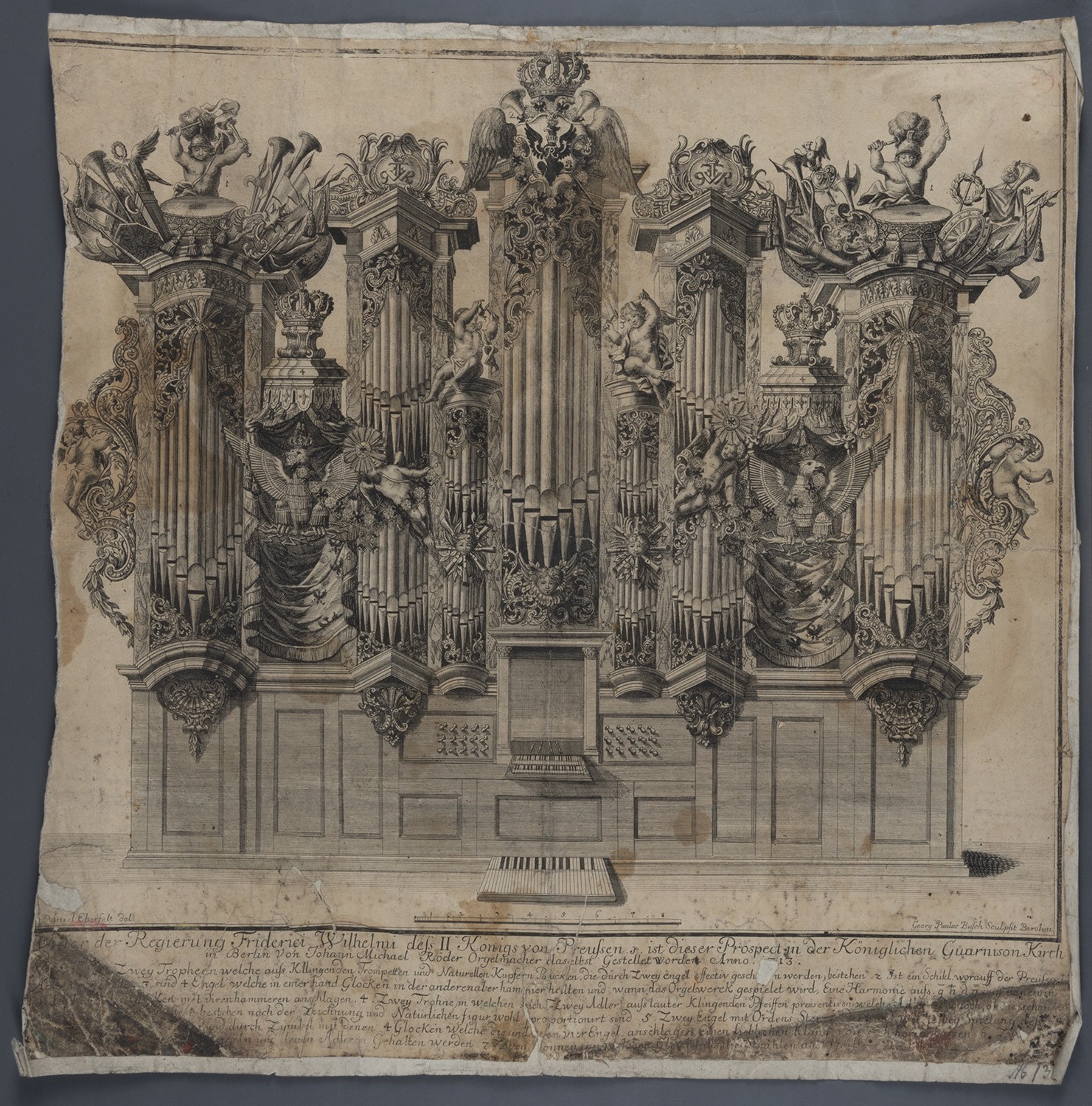 Georg Paul Busch, Berlin-Mitte: Alte Garnisonkirche, Orgelprospekt