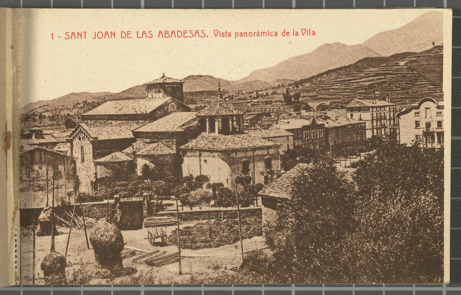 Desconegut, 1 - Saint Joan of las Abadesas. Panoramic view of the Villa