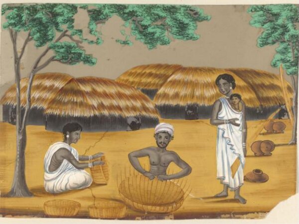 Unknown, One of eleven paintings depicting craftsmen and their shops.