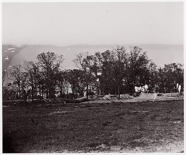 Unknown, [Earthwork Fortifications at Edge of Forest]