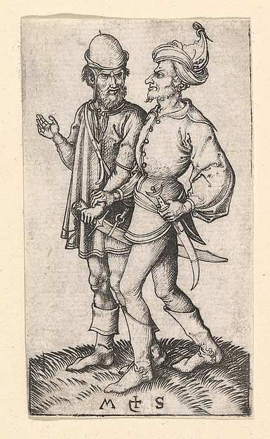 Martin Schongauer, Two Turks