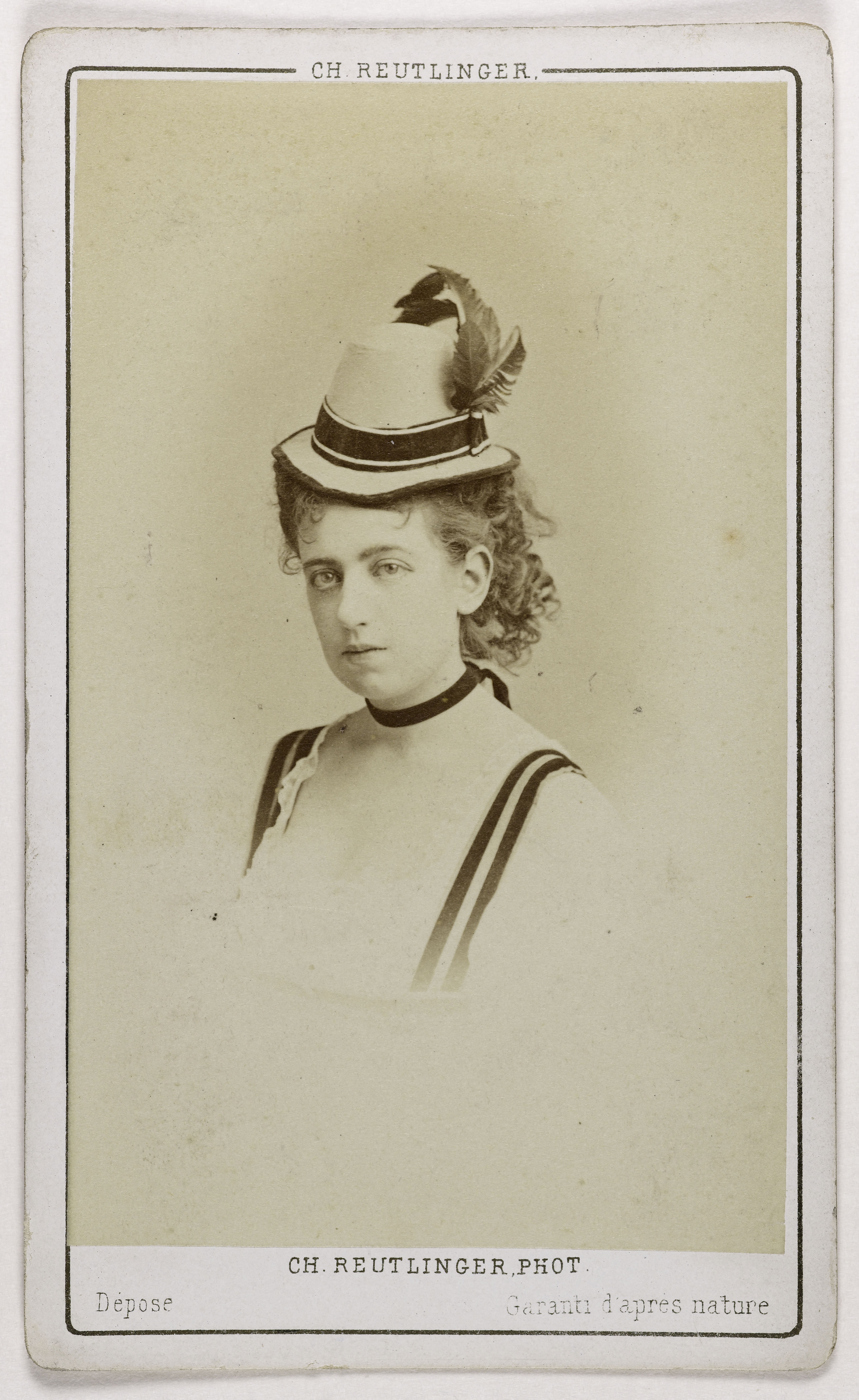 Charles Reutlinger, Portrait de Maria Blanche (actrice au Théâtre des Variétés)