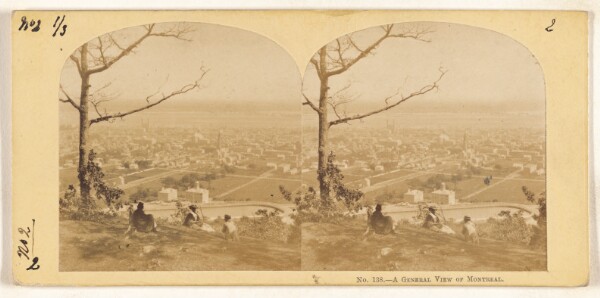 Unknown, A General View of Montreal, From Mount Royal.