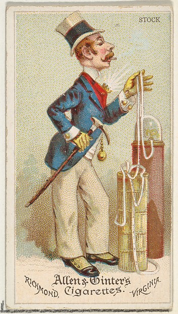 Allen & Ginter, Stock, from World's Dudes series (N31) for Allen & Ginter Cigarettes
