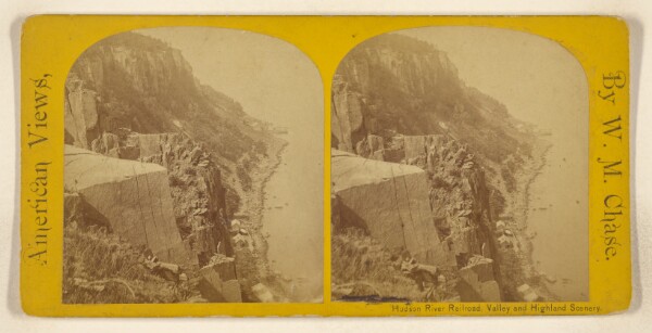 William M. Chase, Washington's Tower Cliffs, Palisades, looking N.E. [Hudson River]