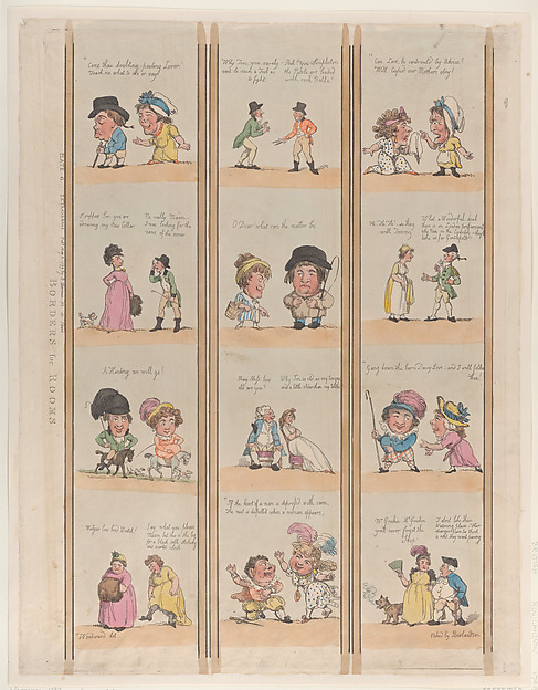Thomas Rowlandson, Borders for Rooms, Extravaganzas Plate 6