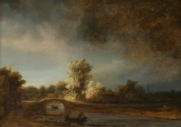 Rembrandt van Rijn, Landscape with a Stone Bridge