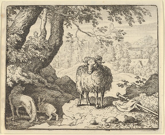 Allart van Everdingen, Renard Convinces the Rabbit to Enter His Burrow and Kills Him from Hendrick van Alcmar's Renard The Fox