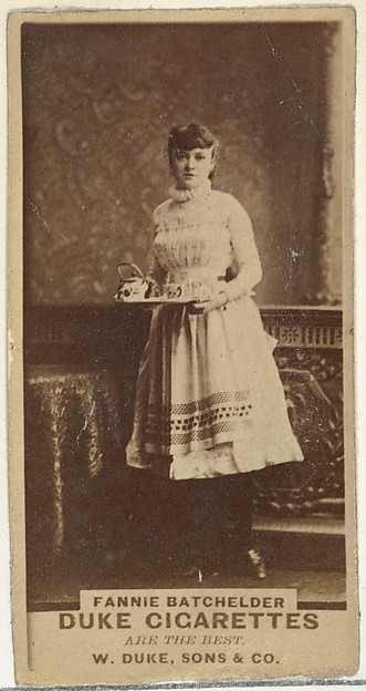 W. Duke, Sons & Co., Fannie Batchelder, from the Actors and Actresses series (N145-7) issued by Duke Sons & Co. to promote Duke Cigarettes