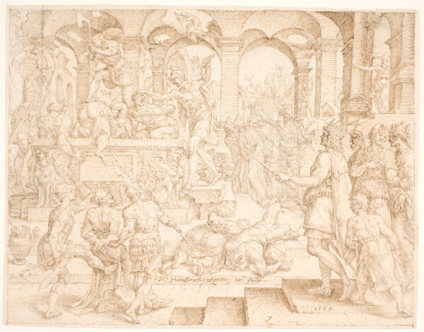 Maarten van Heemskerck, Josias befaler, at alle højenes præster skal dræbes