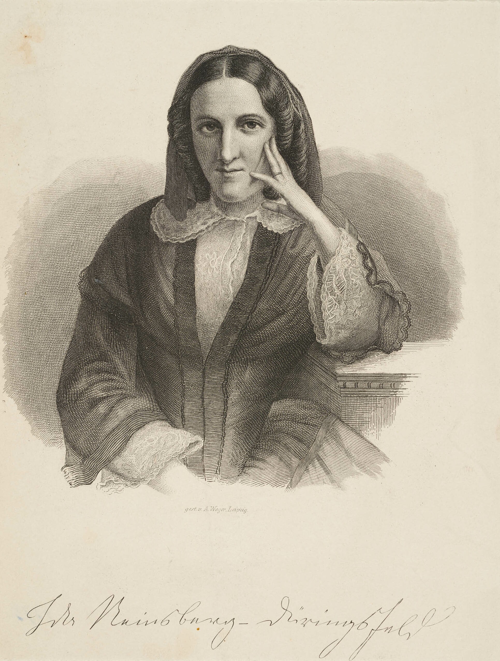 August Weger, Bildnis Ida von Reinsberg-Düringsfeld