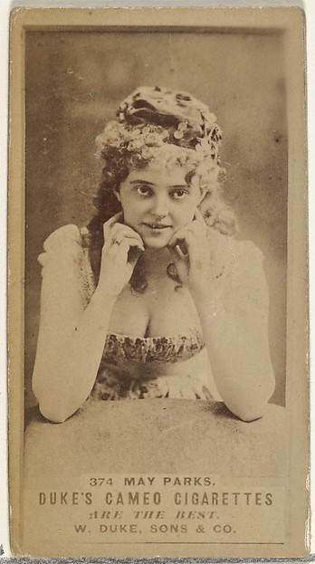 W. Duke, Sons & Co., Card Number 374, May Parks, from the Actors and Actresses series (N145-5) issued by Duke Sons & Co. to promote Cameo Cigarettes