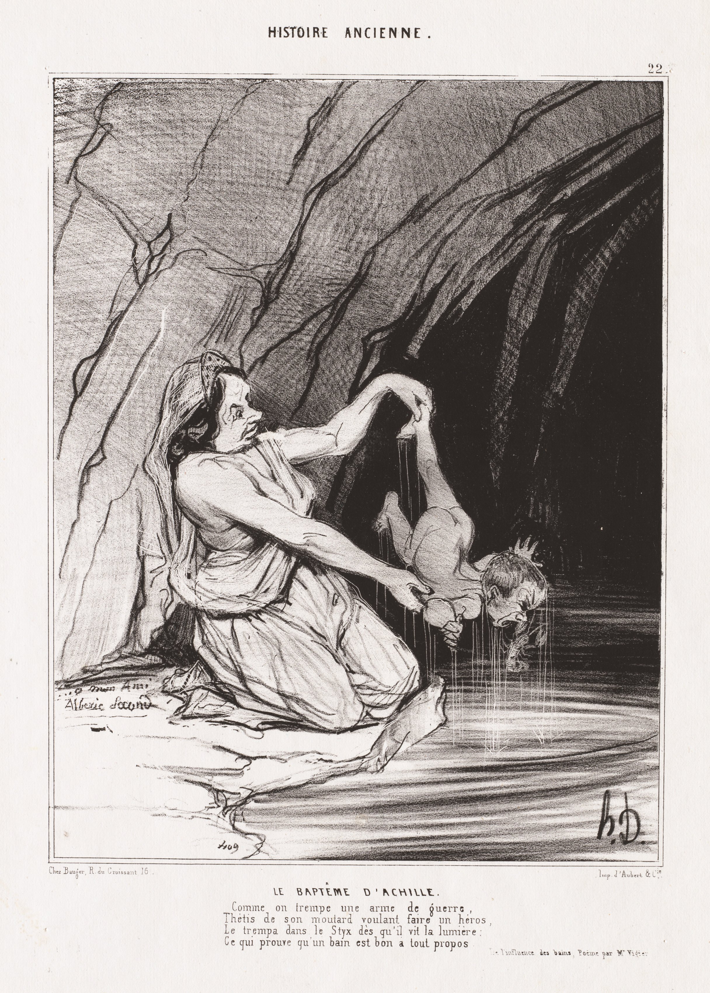 Honoré Daumier, The Baptism of Achilles