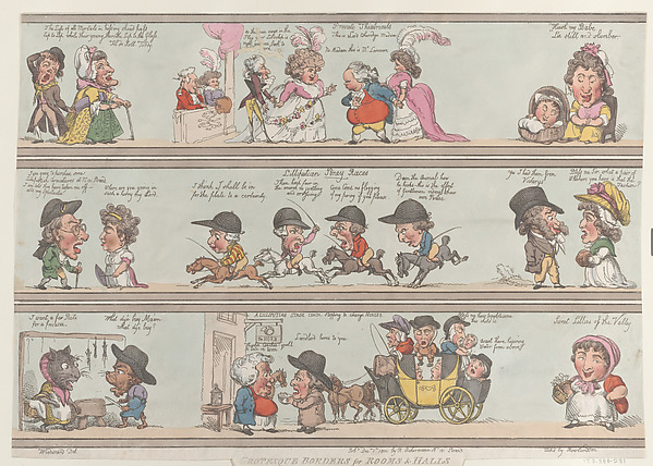 Thomas Rowlandson, Grotesque Borders for Rooms & Halls