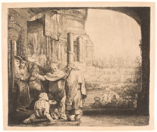 Rembrandt van Rijn, Peter og Johannes helbreder en værkbruden