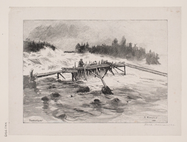 Albert Edelfelt, Et vandfald. Vallinkoski