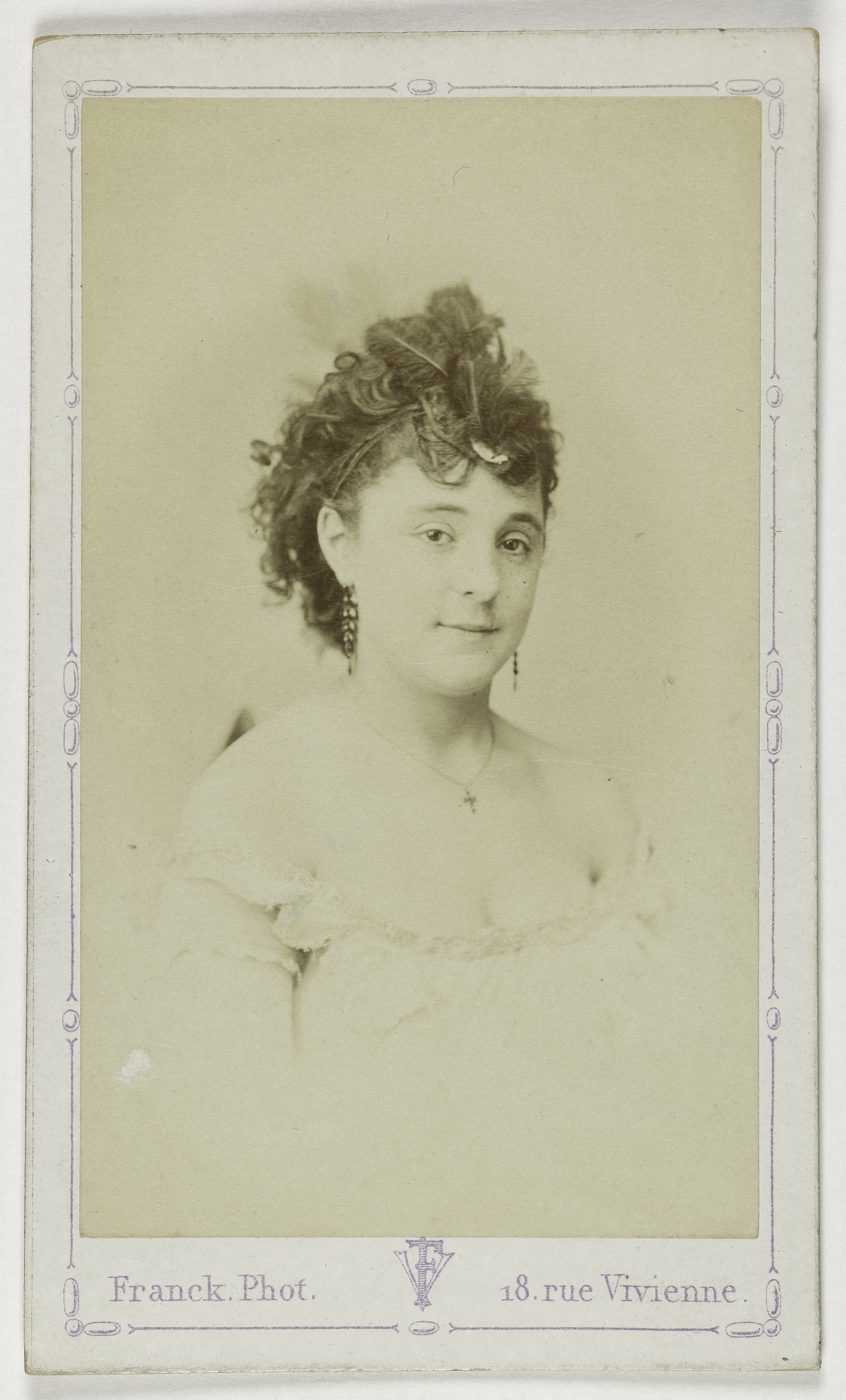 Franck, Portrait de Gérard Blanche, (actrice)