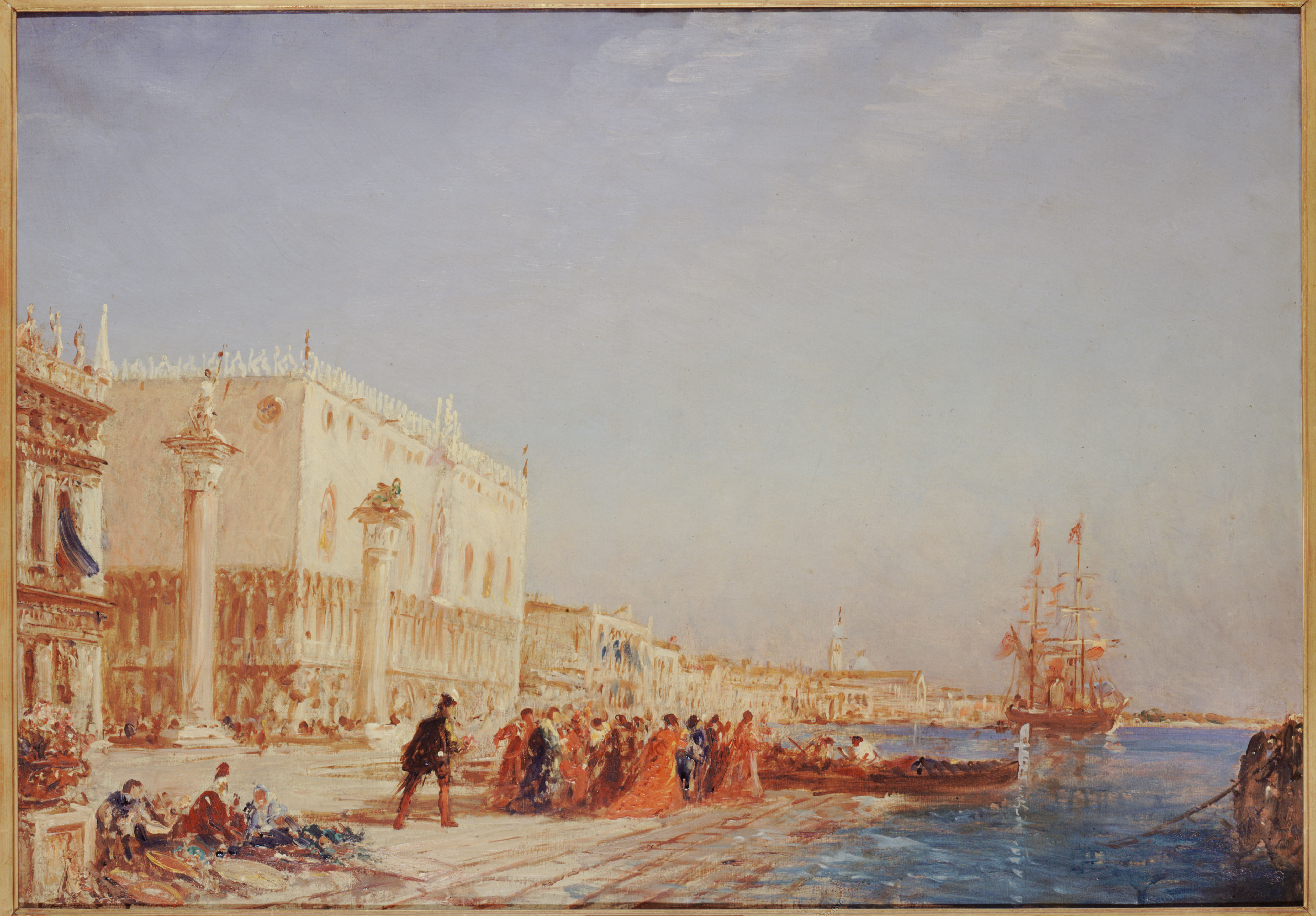 Félix Ziem, Venise, le Palais des Doges