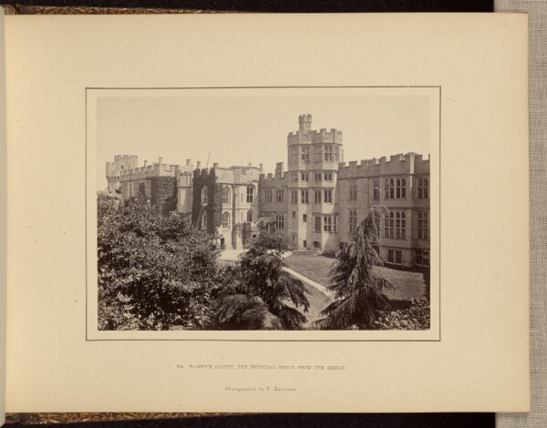 Francis Bedford, Warwick Castle, the principal front, from the mount