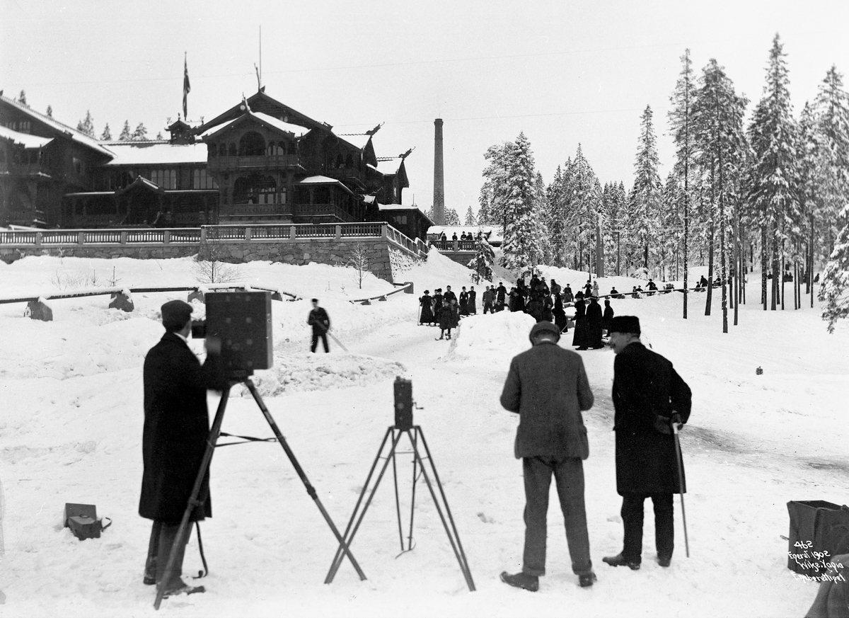 Anders Beer Wilse, Prot: Biograffotografering ved Holmenkollen 27.Jan.1902