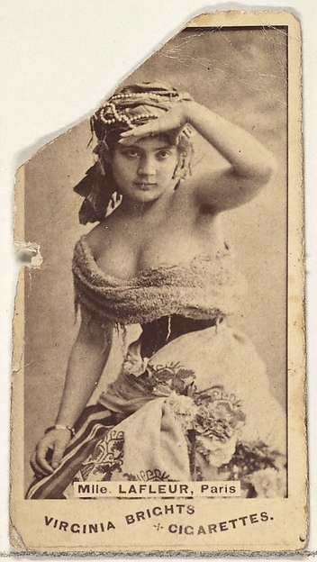 Allen & Ginter, Mlle. Lafleur, Paris, from the Actors and Actresses series (N45, Type 1) for Virginia Brights Cigarettes